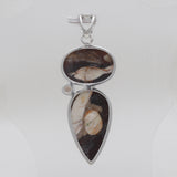 Peanut Wood Jasper Silver Pendants