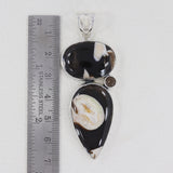 Peanut Wood Jasper Silver Pendants
