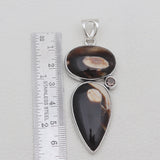 Peanut Wood Jasper Silver Pendants