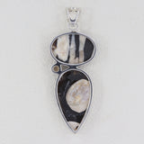 Peanut Wood Jasper Silver Pendants