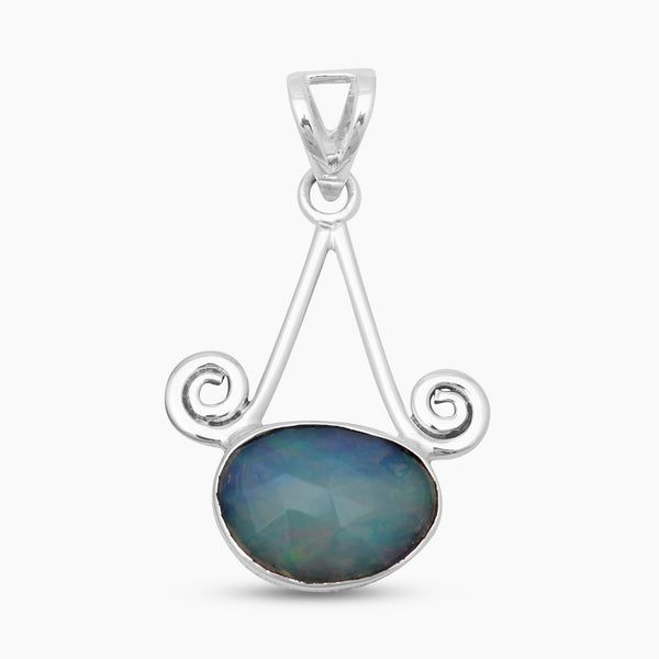 Ethiopian Opal Silver Designer Pendants