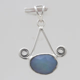 Ethiopian Opal Silver Designer Pendants