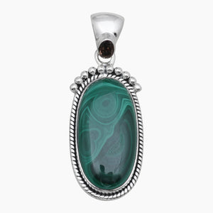 925 Sterling Silver Malachite Pendants