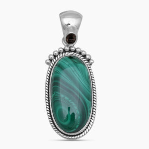 925 Sterling Silver Malachite Pendants