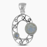 925 Silver Raw Tanzanite Pendants