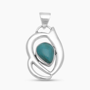 Tibetan Turquoise Silver Pendants