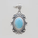 925 Sterling Silver Larimar Pendants