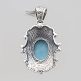 925 Sterling Silver Larimar Pendants