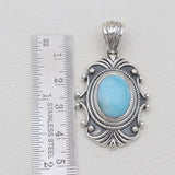 925 Sterling Silver Larimar Pendants