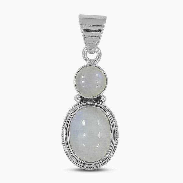 Rainbow Moonstone Silver Pendants