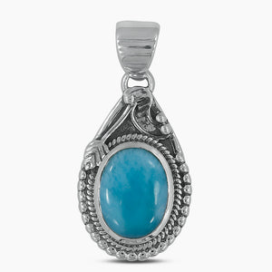 925 Sterling Silver Larimar Pendants