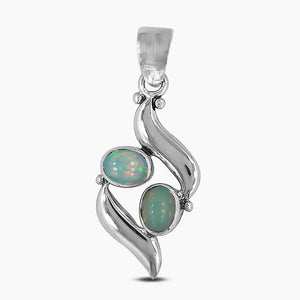 925 Silver Ethiopian Opal Pendants
