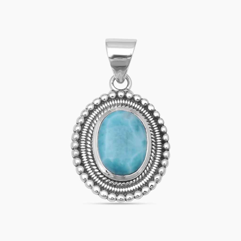 925 Silver Blue Larimar Pendants