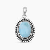 925 Silver Blue Larimar Pendants