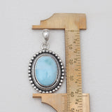 925 Silver Blue Larimar Pendants