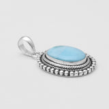 925 Silver Blue Larimar Pendants