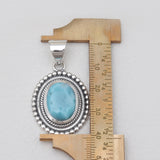 925 Silver Blue Larimar Pendants