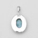 925 Silver Blue Larimar Pendants