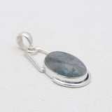 925 Sterling Silver Moss Agate Pendants