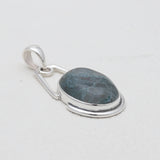 925 Sterling Silver Moss Agate Pendants