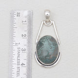 925 Sterling Silver Moss Agate Pendants