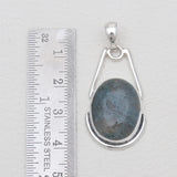 925 Sterling Silver Moss Agate Pendants