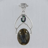 925 Silver Labradorite Pendants