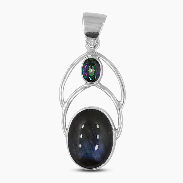 925 Silver Labradorite Pendants