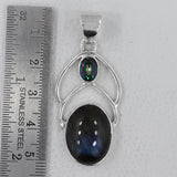 925 Silver Labradorite Pendants