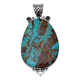 925 Silver Blue Lace Agate Pendant