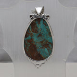 Boulder Turquoise Silver Pendant