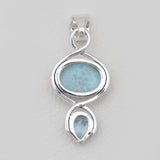 925 Silver Rutilated Quartz Pendants