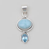 925 Silver Rutilated Quartz Pendants