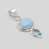 925 Silver Rutilated Quartz Pendants
