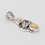 Brecciated Mookaite Silver Pendants