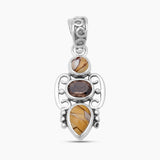 Brecciated Mookaite Silver Pendants