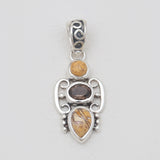 Brecciated Mookaite Silver Pendants