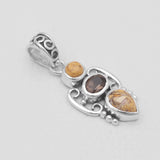 Brecciated Mookaite Silver Pendants