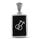 Stingray Leather Silver Pendant