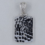 Stingray Leather Silver Pendant