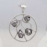 Raw Meteorite 925 Silver Pendant