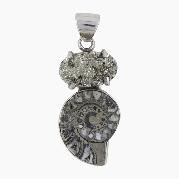 925 Silver Ammonite Fossil Pendants