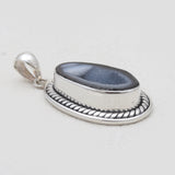 Coconut Druzy Silver Pendants