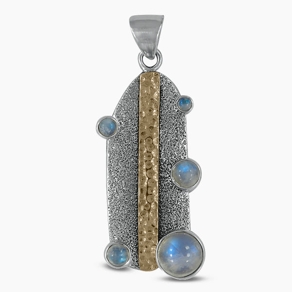 Rainbow Moonstone Silver Pendants