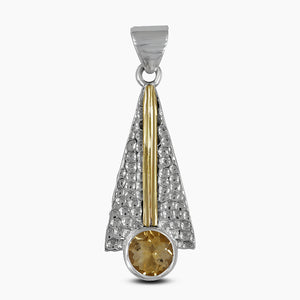 925 Sterling Silver Blue Topaz Pendants