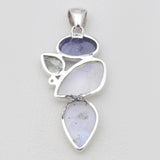 Rainbow Moonstone Silver Pendants