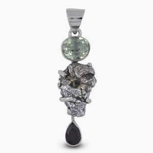 Sikhote-Alin Meteorite Silver Pendants