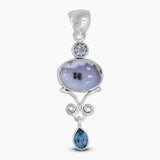 Rainbow Moonstone Silver Pendants