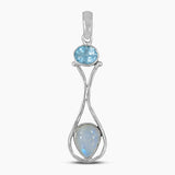 925 Silver Titanium Druzy Pendants