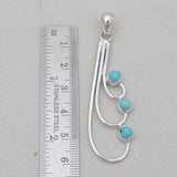 Mexican Turquoise Silver Pendants